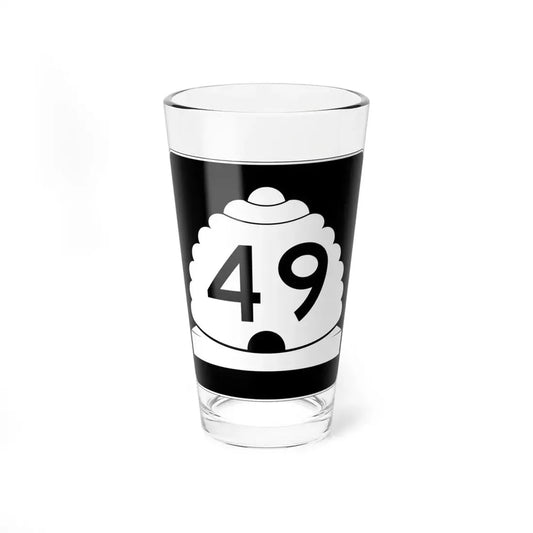 Utah SR 49 (Utah) (Road Sign) Pint Glss 16oz 16oz - Go Mug Yourself
