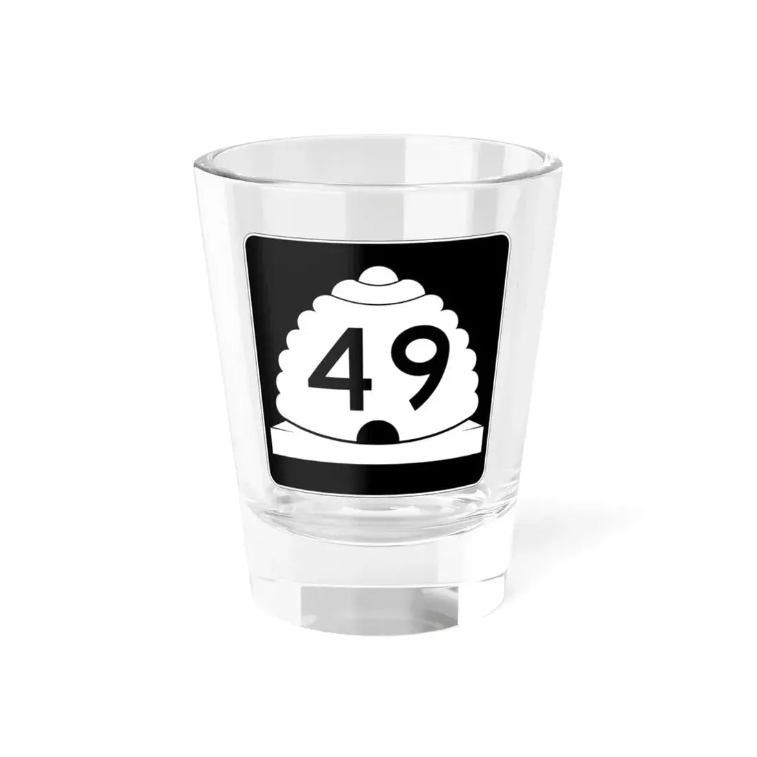 Utah SR 49 (Utah) (Road Sign) Shot Glass 1.5oz 1.5oz - Go Mug Yourself