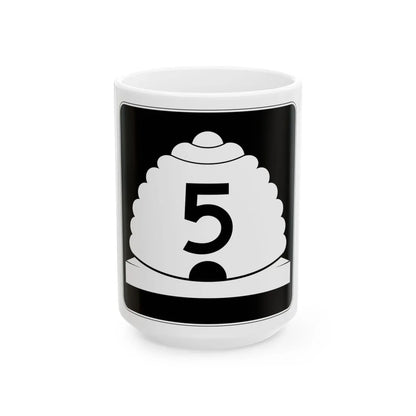 Utah SR 5 (Utah) (Road Sign) White Coffee Mug 15oz - Go Mug Yourself