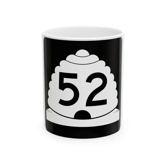 Utah SR 52 (Utah) (Road Sign) White Coffee Mug 11oz - Go Mug Yourself