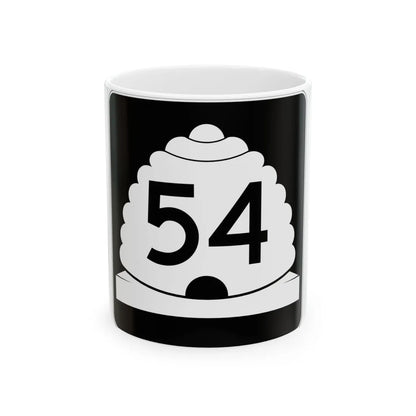 Utah SR 54 (Utah) (Road Sign) White Coffee Mug 11oz - Go Mug Yourself