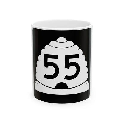 Utah SR 55 (Utah) (Road Sign) White Coffee Mug 11oz - Go Mug Yourself