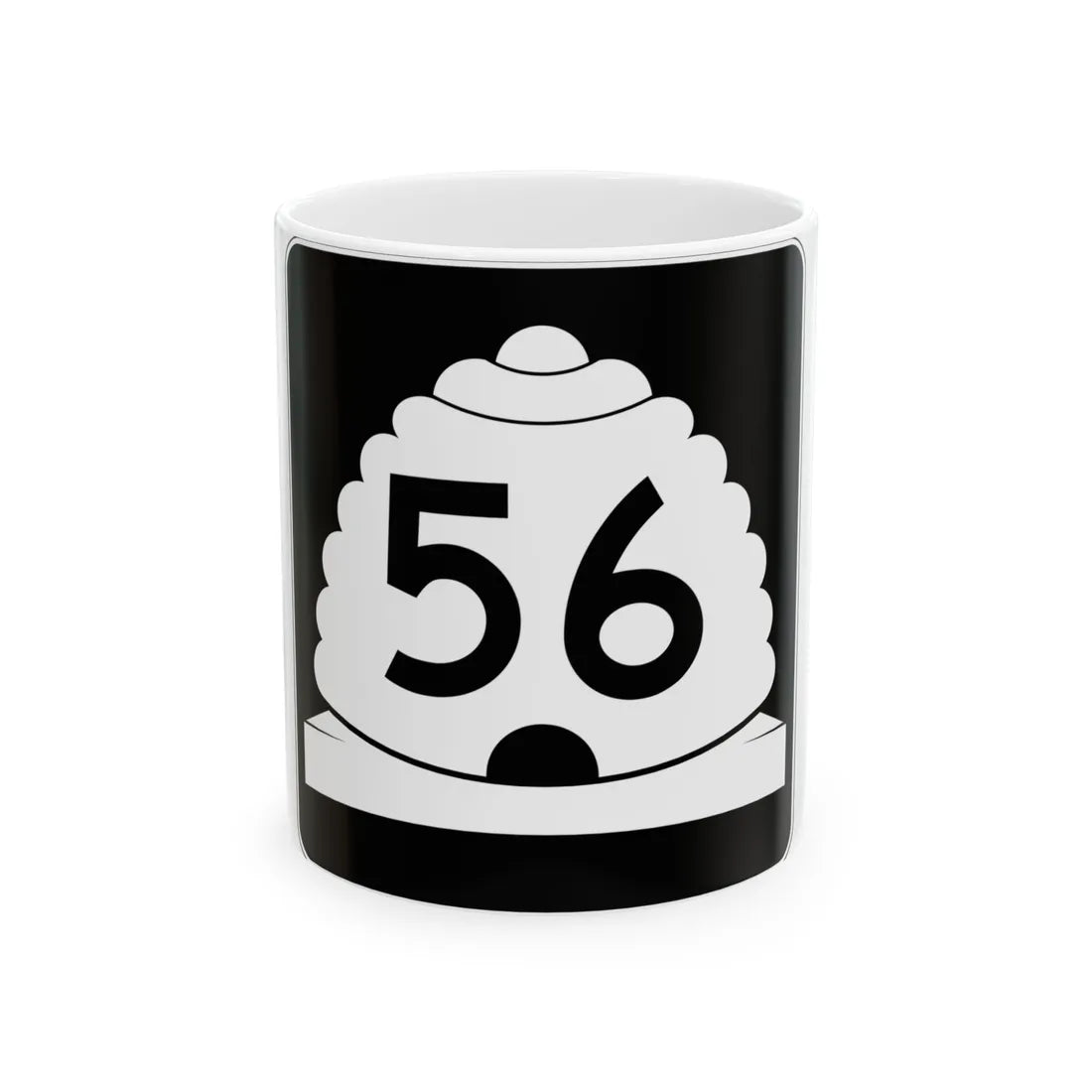 Utah SR 56 (Utah) (Road Sign) White Coffee Mug 11oz - Go Mug Yourself