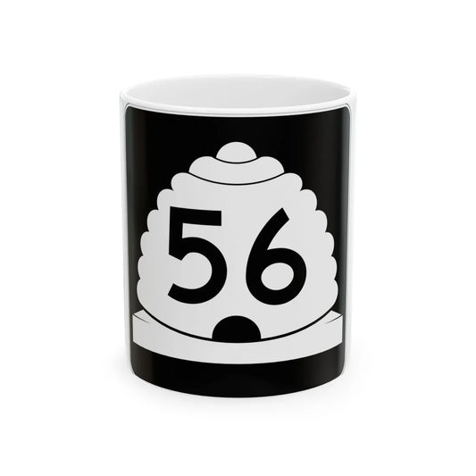 Utah SR 56 (Utah) (Road Sign) White Coffee Mug 11oz - Go Mug Yourself
