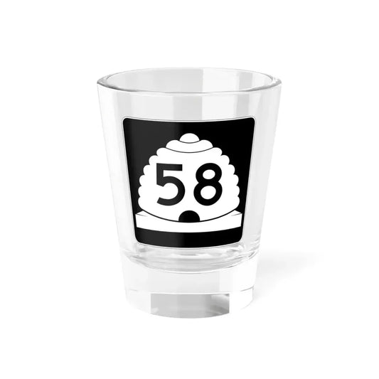 Utah SR 58 (Utah) (Road Sign) Shot Glass 1.5oz 1.5oz - Go Mug Yourself
