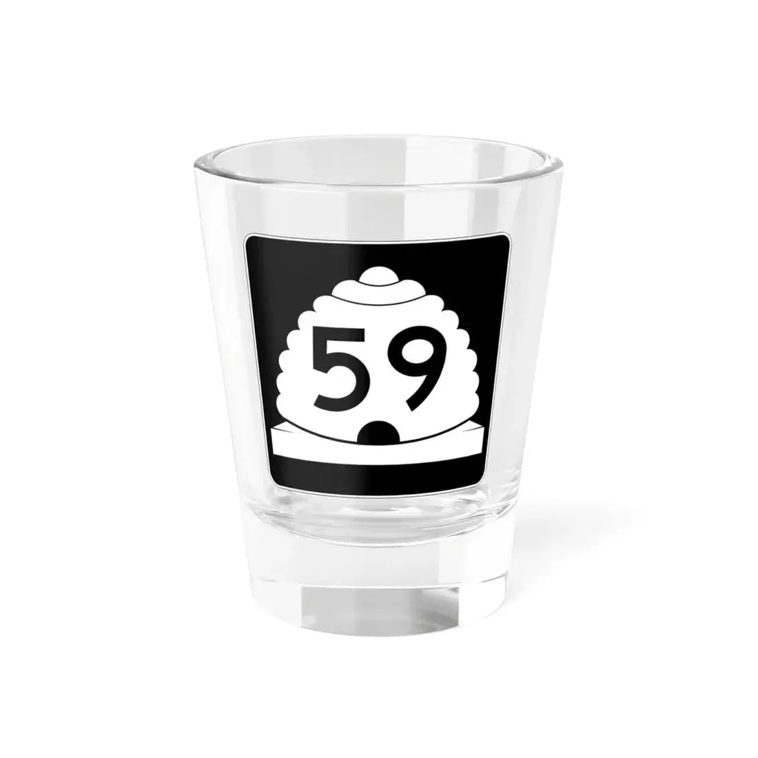 Utah SR 59 (Utah) (Road Sign) Shot Glass 1.5oz 1.5oz - Go Mug Yourself