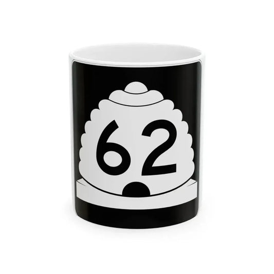 Utah SR 62 (Utah) (Road Sign) White Coffee Mug 11oz - Go Mug Yourself