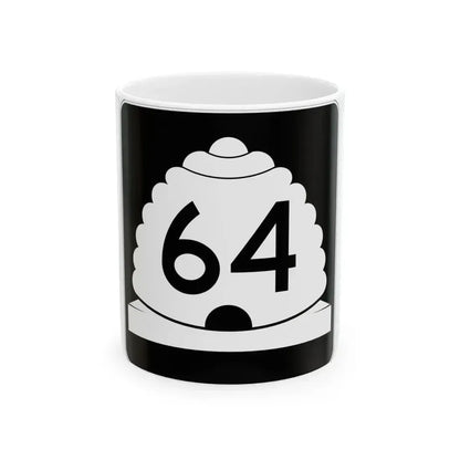 Utah SR 64 (Utah) (Road Sign) White Coffee Mug 11oz - Go Mug Yourself