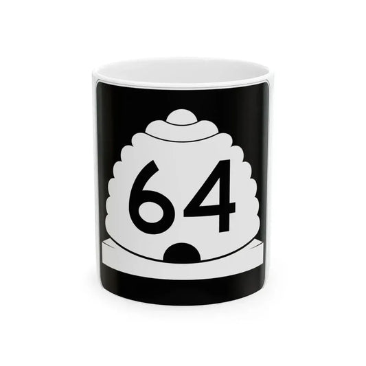 Utah SR 64 (Utah) (Road Sign) White Coffee Mug 11oz - Go Mug Yourself
