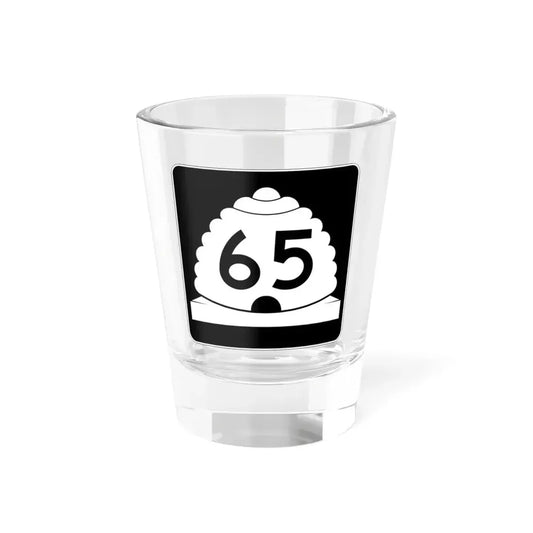 Utah SR 65 (Utah) (Road Sign) Shot Glass 1.5oz 1.5oz - Go Mug Yourself
