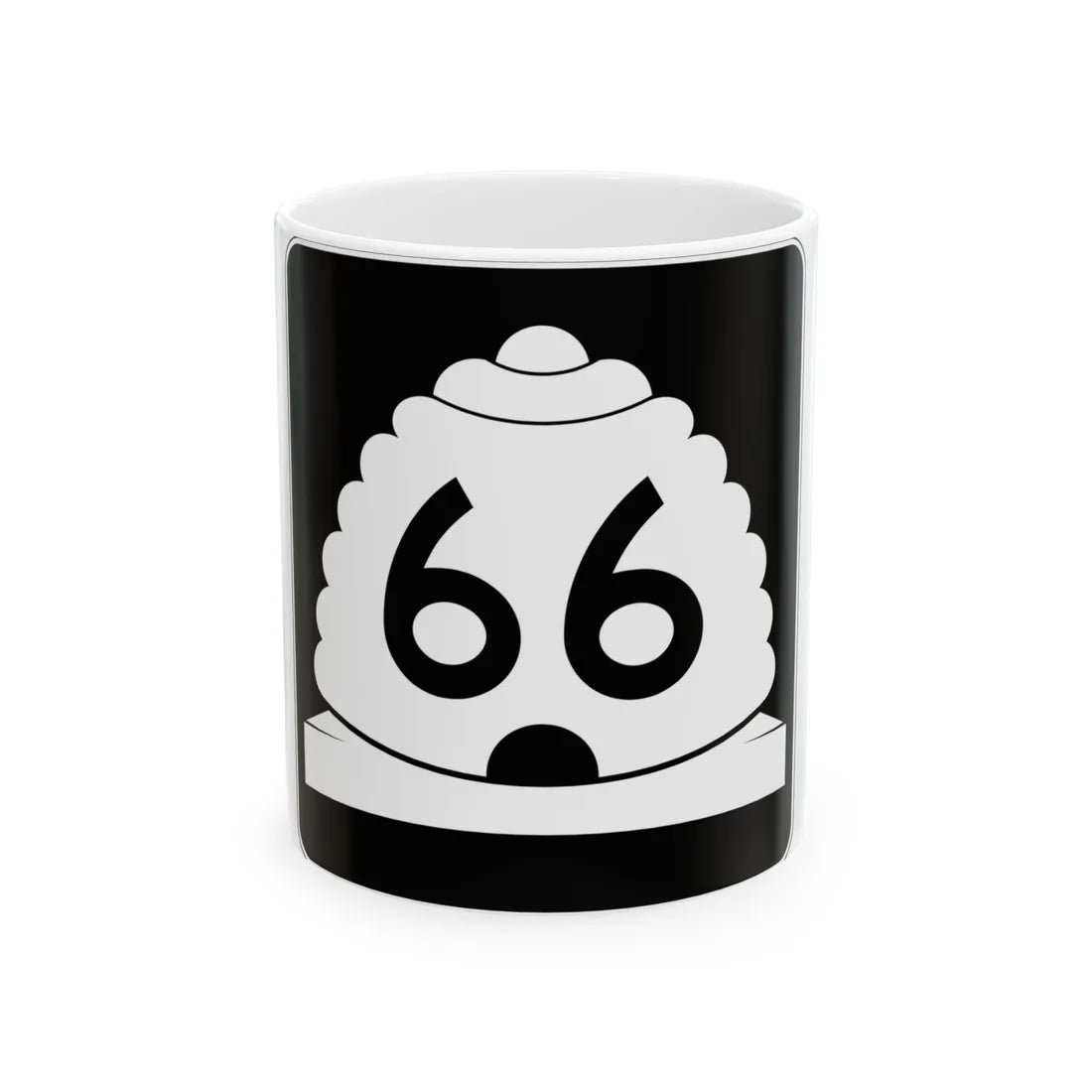 Utah SR 66 (Utah) (Road Sign) White Coffee Mug 11oz - Go Mug Yourself