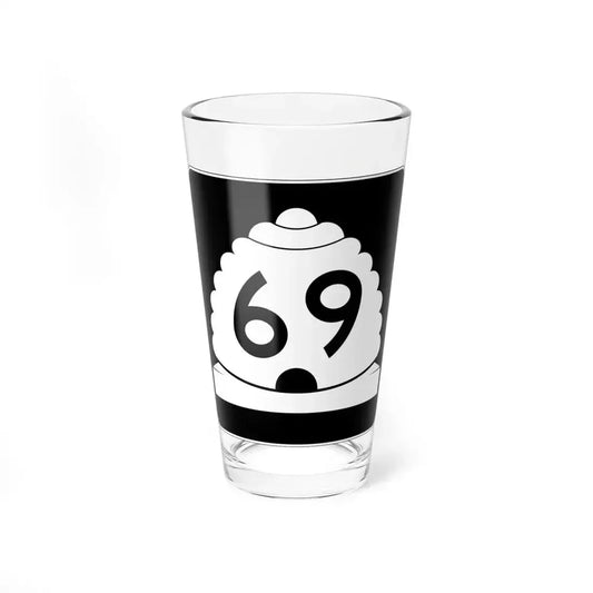 Utah SR 69 (Utah) (Road Sign) Pint Glass 16oz 16oz - Go Mug Yourself