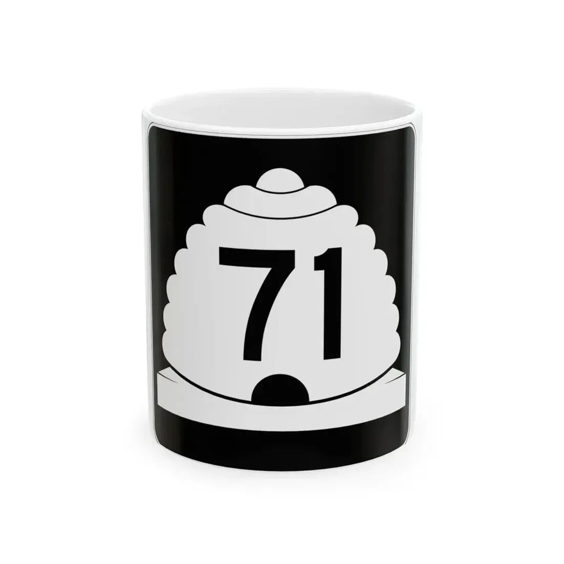 Utah SR 71 (Utah) (Road Sign) White Coffee Mug 11oz - Go Mug Yourself