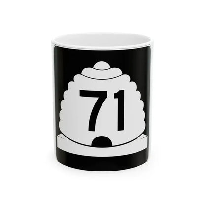 Utah SR 71 (Utah) (Road Sign) White Coffee Mug 11oz - Go Mug Yourself