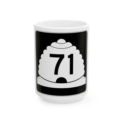 Utah SR 71 (Utah) (Road Sign) White Coffee Mug 15oz - Go Mug Yourself
