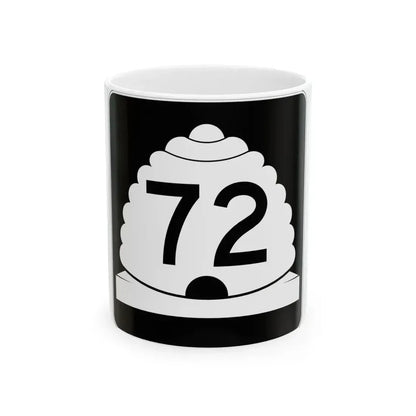 Utah SR 72 (Utah) (Road Sign) White Coffee Mug 11oz - Go Mug Yourself