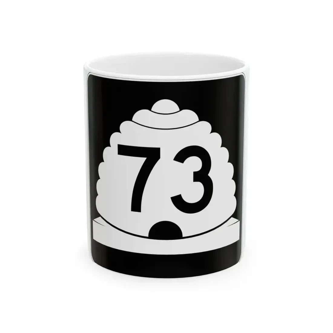 Utah SR 73 (Utah) (Road Sign) White Coffee Mug 11oz - Go Mug Yourself