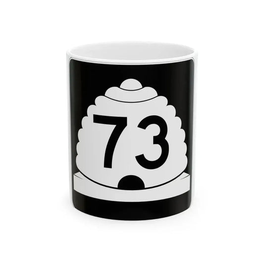 Utah SR 73 (Utah) (Road Sign) White Coffee Mug 11oz - Go Mug Yourself
