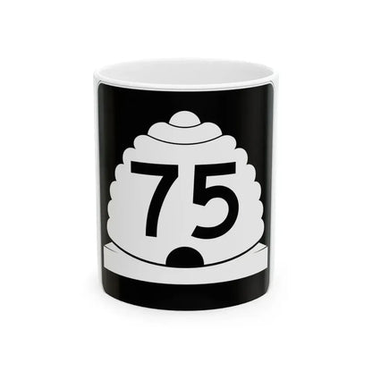 Utah SR 75 (Utah) (Road Sign) White Coffee Mug 11oz - Go Mug Yourself