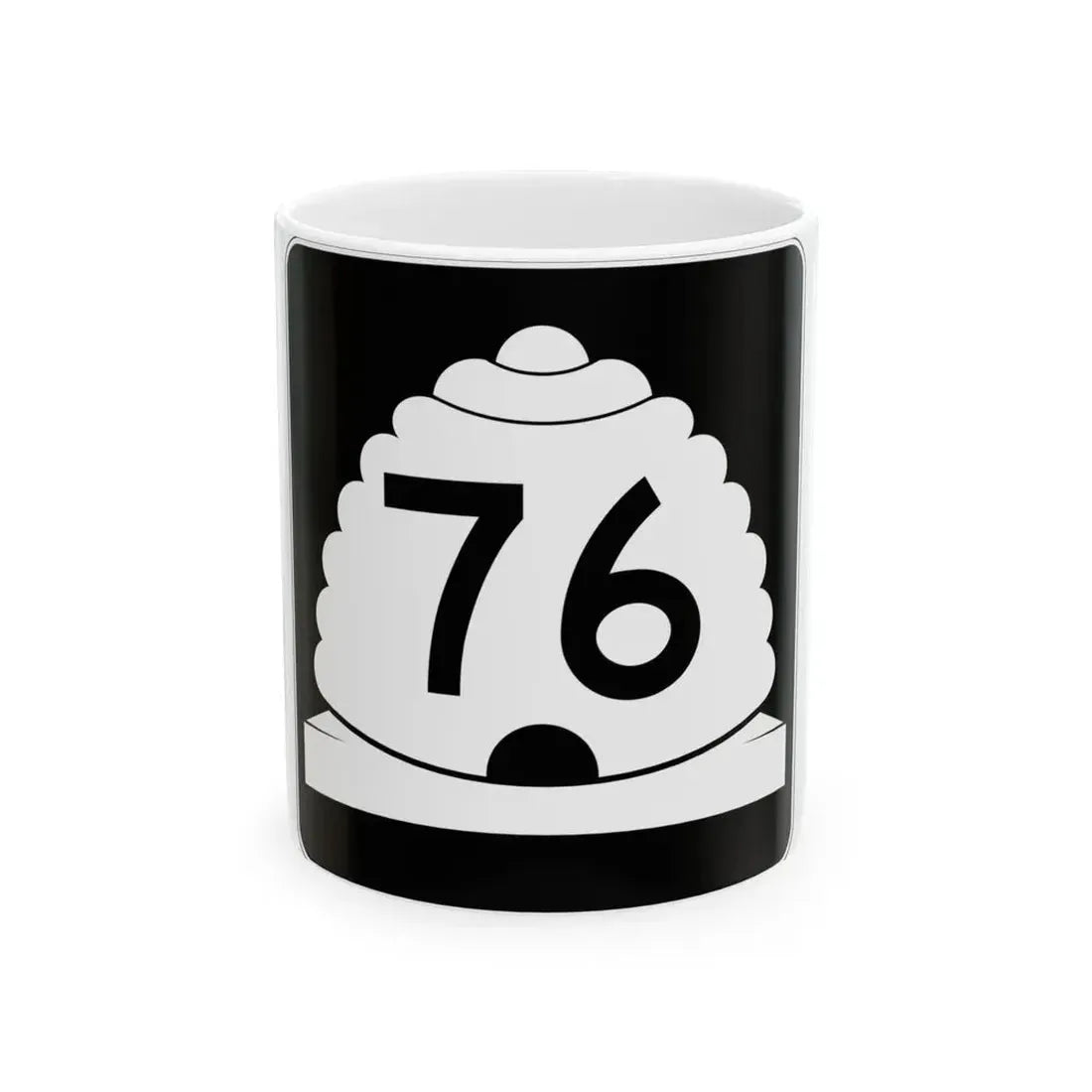 Utah SR 76 (Utah) (Road Sign) White Coffee Mug 11oz - Go Mug Yourself