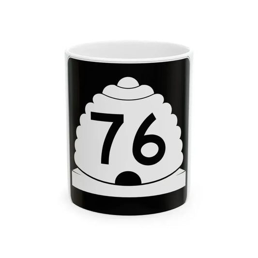 Utah SR 76 (Utah) (Road Sign) White Coffee Mug 11oz - Go Mug Yourself