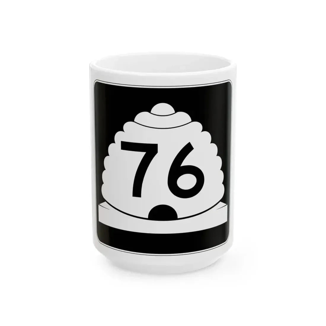 Utah SR 76 (Utah) (Road Sign) White Coffee Mug 15oz - Go Mug Yourself