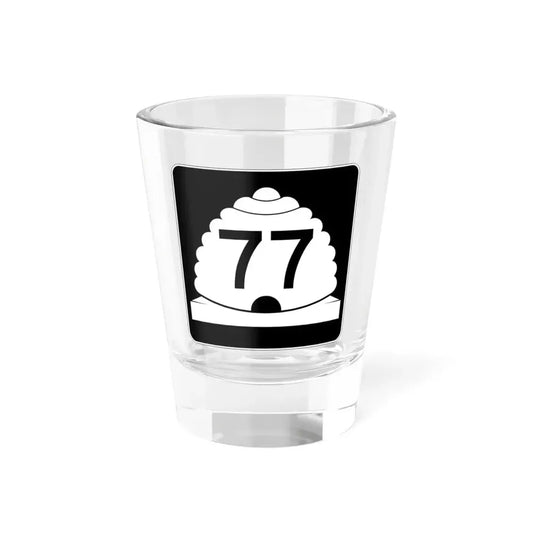 Utah SR 77 (Utah) (Road Sign) Shot Glass 1.5oz 1.5oz - Go Mug Yourself