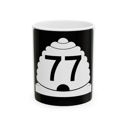 Utah SR 77 (Utah) (Road Sign) White Coffee Mug 11oz - Go Mug Yourself