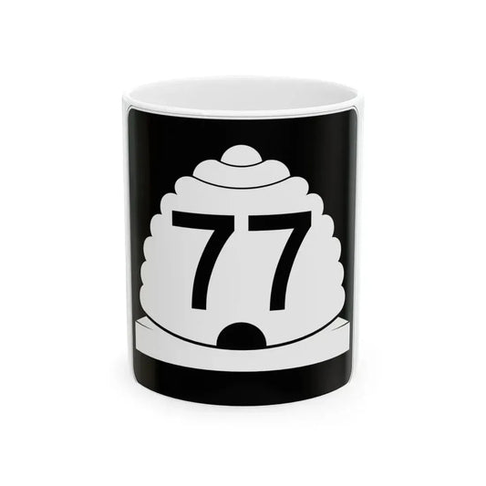 Utah SR 77 (Utah) (Road Sign) White Coffee Mug 11oz - Go Mug Yourself