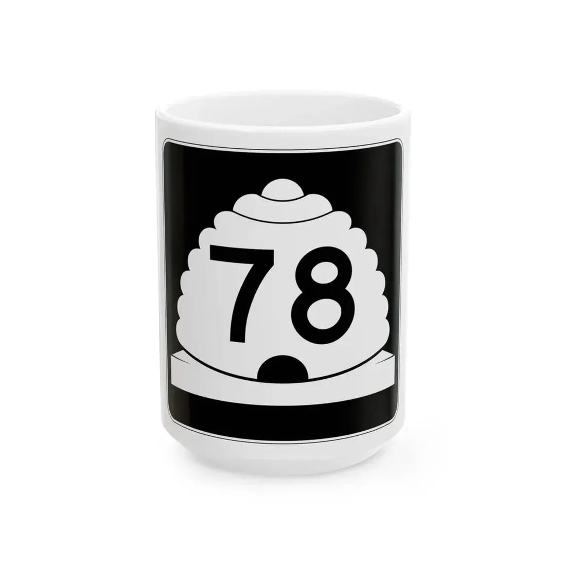 Utah SR 78 (Utah) (Road Sign) White Coffee Mug 15oz - Go Mug Yourself