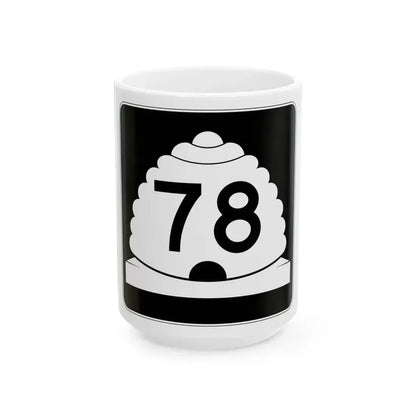 Utah SR 78 (Utah) (Road Sign) White Coffee Mug 15oz - Go Mug Yourself