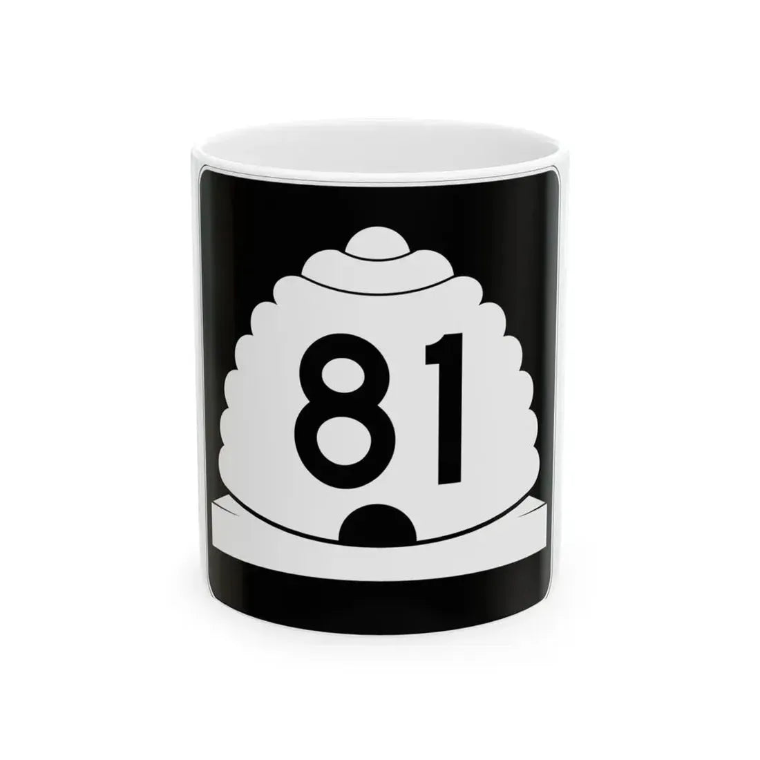 Utah SR 81 (Utah) (Road Sign) White Coffee Mug 11oz - Go Mug Yourself