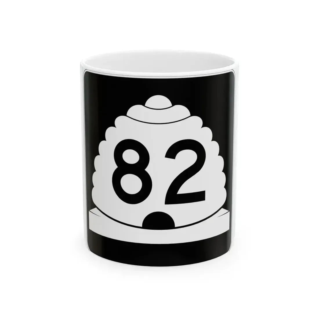 Utah SR 82 (Utah) (Road Sign) White Coffee Mug 11oz - Go Mug Yourself