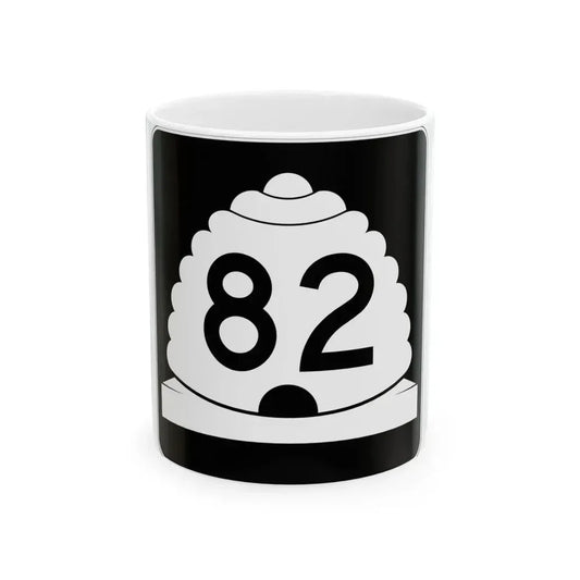 Utah SR 82 (Utah) (Road Sign) White Coffee Mug 11oz - Go Mug Yourself