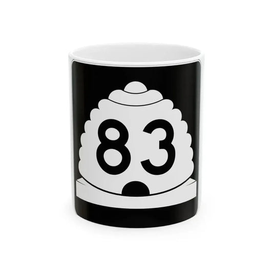 Utah SR 83 (Utah) (Road Sign) White Coffee Mug 11oz - Go Mug Yourself