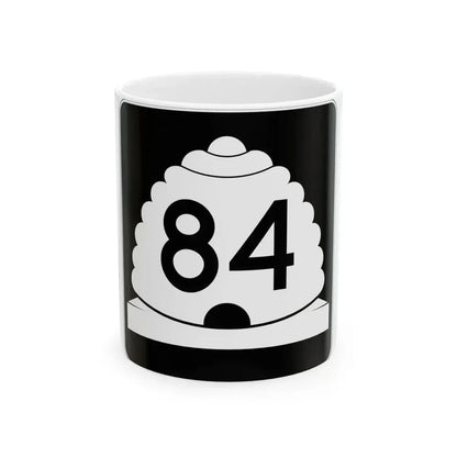 Utah SR 84 (Utah) (Road Sign) White Coffee Mug 11oz - Go Mug Yourself