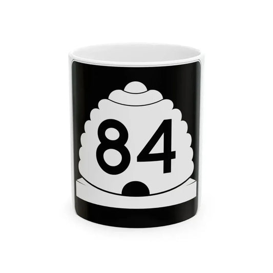 Utah SR 84 (Utah) (Road Sign) White Coffee Mug 11oz - Go Mug Yourself