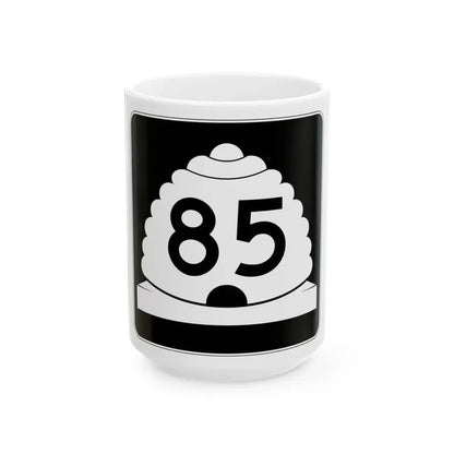 Utah SR 85 (Utah) (Road Sign) White Coffee Mug 15oz - Go Mug Yourself
