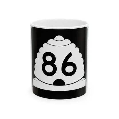 Utah SR 86 (Utah) (Road Sign) White Coffee Mug 11oz - Go Mug Yourself