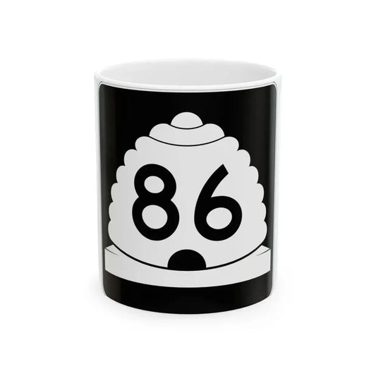 Utah SR 86 (Utah) (Road Sign) White Coffee Mug 11oz - Go Mug Yourself