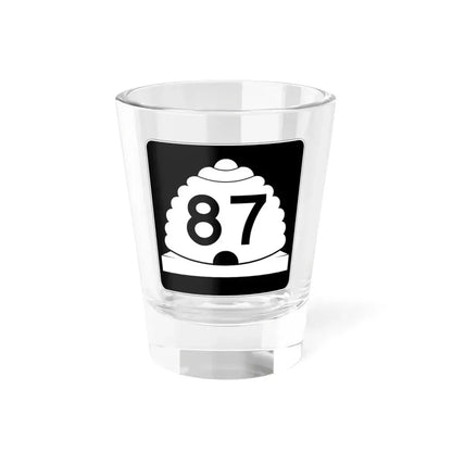 Utah SR 87 (Utah) (Road Sign) Shot Glass 1.5oz 1.5oz - Go Mug Yourself