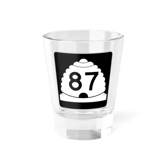 Utah SR 87 (Utah) (Road Sign) Shot Glass 1.5oz 1.5oz - Go Mug Yourself