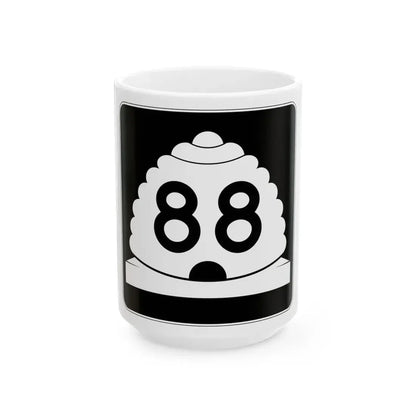 Utah SR 88 (Utah) (Road Sign) White Coffee Mug 15oz - Go Mug Yourself