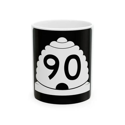 Utah SR 90 (Utah) (Road Sign) White Coffee Mug 11oz - Go Mug Yourself