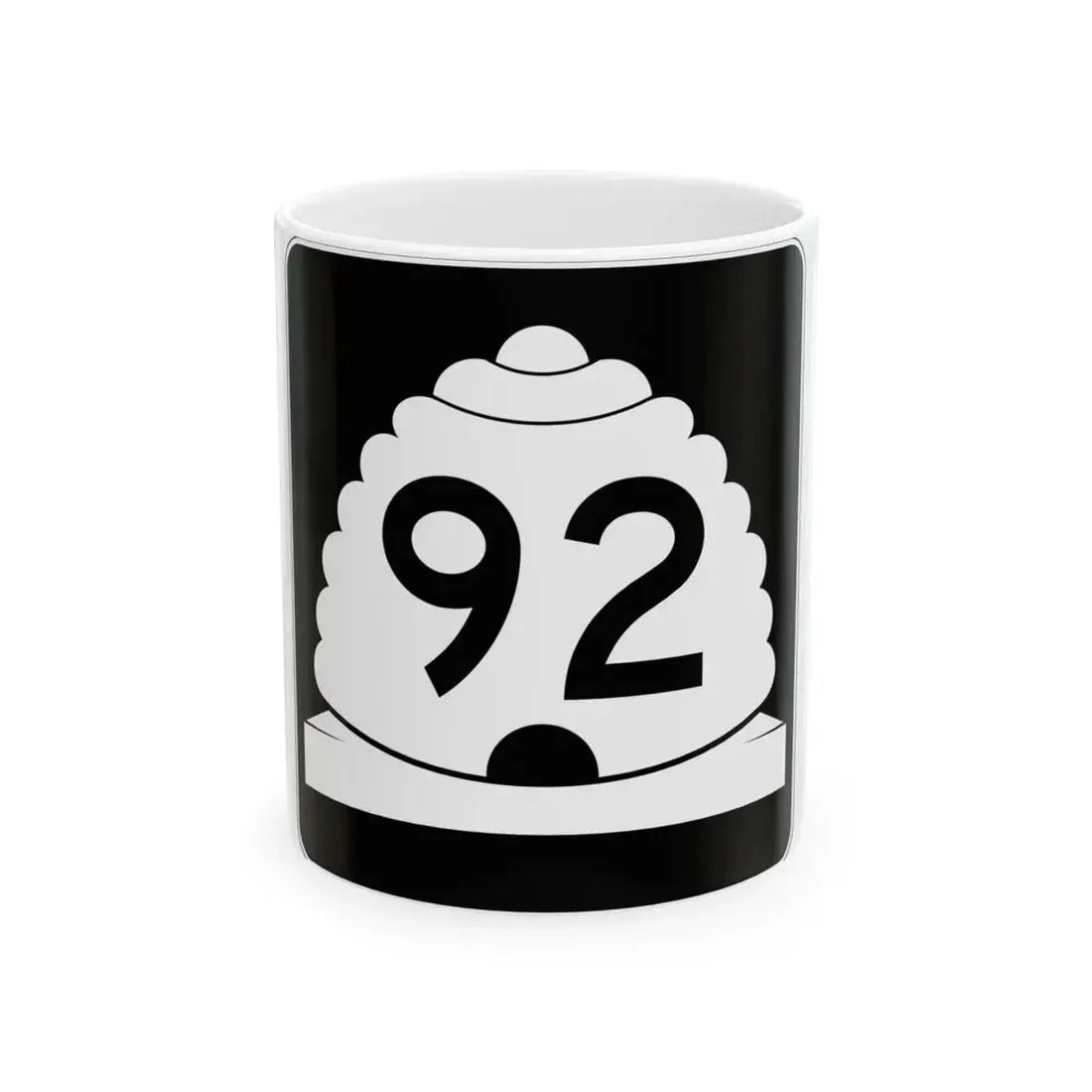 Utah SR 92 (Utah) (Road Sign) White Coffee Mug 11oz - Go Mug Yourself
