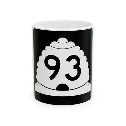 Utah SR 93 (Utah) (Road Sign) White Coffee Mug 11oz - Go Mug Yourself