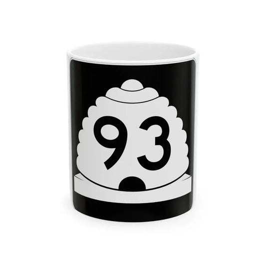 Utah SR 93 (Utah) (Road Sign) White Coffee Mug 11oz - Go Mug Yourself