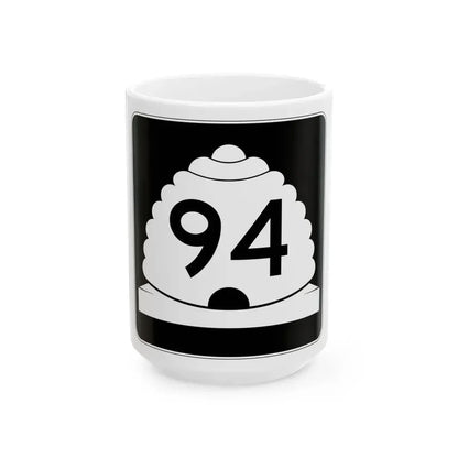 Utah SR 94 (Utah) (Road Sign) White Coffee Mug 15oz - Go Mug Yourself