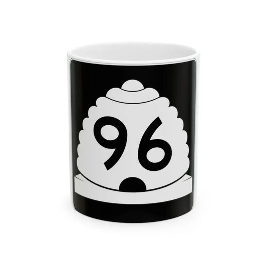 Utah SR 96 (Utah) (Road Sign) White Coffee Mug 11oz - Go Mug Yourself