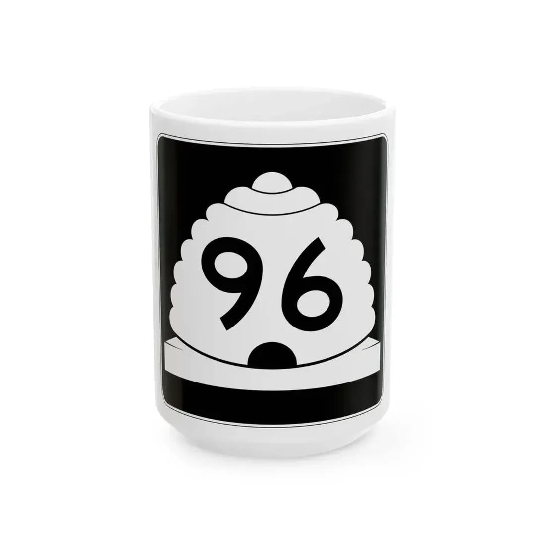 Utah SR 96 (Utah) (Road Sign) White Coffee Mug 15oz - Go Mug Yourself
